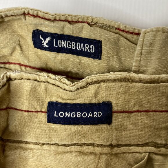 American Eagle AE Longboard Lot Of 2 Ripstop Cargo Shorts Size 28 X 12” Inseam - Picture 3 of 11